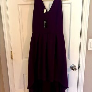 24Seven - NWT Purple High Low Dress, Size S